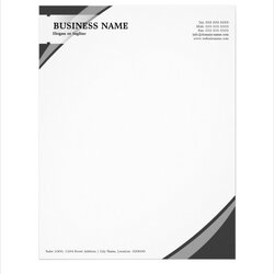 Letterhead Design Production Services Kenya Professional Template Business Word Sample Templates Ms Grey