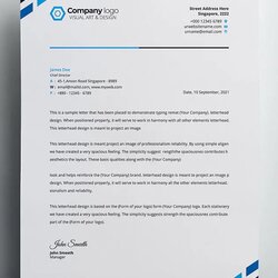 Cool Letterhead Template Vector Design