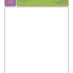 Superb Free Letterhead Templates Examples Company Business Personal Formats Template