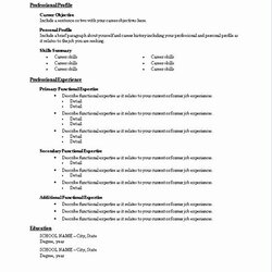 Outstanding Microsoft Office Resume Templates In
