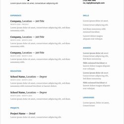 Eminent Free Resume Templates Microsoft Office In With Images