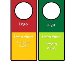 Free Door Hanger Templates Word Template Publisher Make