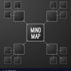 Champion Template Of Mind Map Royalty Free Vector Image