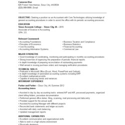 Capital Entry Level Accountant Resume How To Draft An