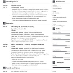 Entry Level Resume Template Ms Word Doc Formatted Objectives