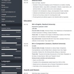 Smashing Entry Level Resume Examples For Templates Tips Cascade Template