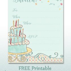 Eminent Free Printable Party Invitations Whimsical Birthday Invite Template Announcement Below Link Click