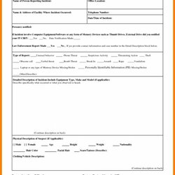 Excellent Security Incident Report Template Business Guard
