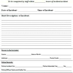 Matchless Security Guard Incident Report Template Templates Form