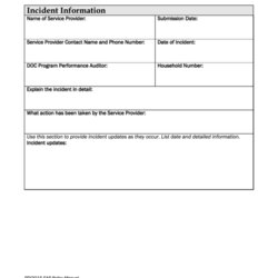 Superlative Security Incident Report Templates Free To Download In Template Form Page Thumb Big