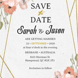 Great Save The Date Invitation Templates Editable With Ms Word