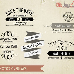 Splendid Save The Date Cards Templates For Weddings Template Overlays Source Instant