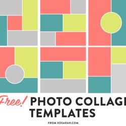 Marvelous Collage Templates For Free Printable Photo Template Best Examples Regarding