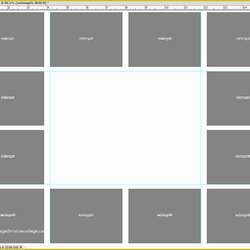 Preeminent Free Printable Photo Collage Template Of Templates Vector Design Personal Amp Gallery