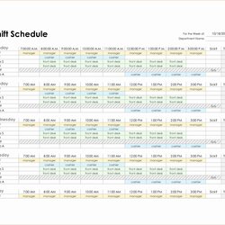 Wonderful Employee Schedule Template Excel Fresh Monthly