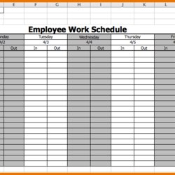 Spiffing Monthly Employee Schedule Template Work Calendar Excel Printable Weekly Blank Sample Maker Templates