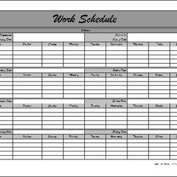 Sterling Monthly Employee Schedule Template Work Printable Staff Calendar Blank Form Fancy Hour Job Cleaning