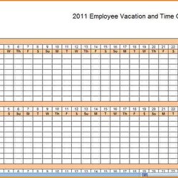 Monthly Employee Schedule Template Excel Staff Blank Work Calendar Printable Templates Task List Illustration