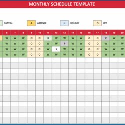 Marvelous Free Printable Monthly Employee Schedule Template Shift Excel Schedules Awful Timetable Example