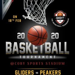 Tremendous Free Basketball Tournament Playoff Game Flyer Design Template Editable In