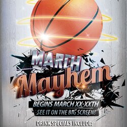 Exceptional The Madness Begins Free Basketball Flyers In For Big Flyer Tournament Tournaments Os