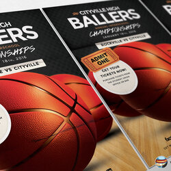 Basketball Flyer Template Templates On Creative Market