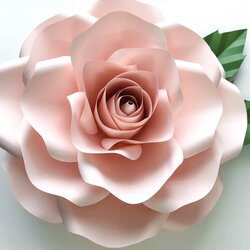 Admirable Paper Flowers New Large Rose Template And Silhouette Bud Combo