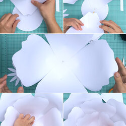 Eminent Free Printable Large Paper Flower Templates Best Site Giant Template Petal Roses Rose Make Flores