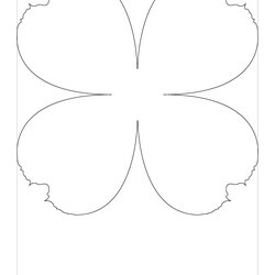 Very Good Printable Giant Paper Rose Template Templates