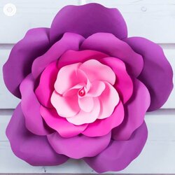 Preeminent Learn To Make Giant Paper Roses In Easy Steps And Get Free Template Rose Country Craft Cottage