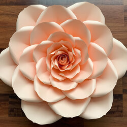 Great Large Paper Flower Template Free