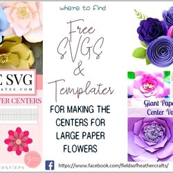 Capital Giant Rose Paper Flower Template Free Resume Example Gallery