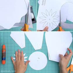 Fantastic How To Make Giant Paper Roses Plus Free Petal Template Flower Large Print Templates Printable Step