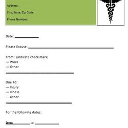 Smashing Free Fake Doctor Note Templates Word Doctors For Work