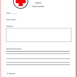 Cool Free Note Templates Forms To Create Excuse Doctors Fake Doctor Template Notes Blank Formats Care Urgent
