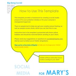 Brilliant Social Media Proposal Template Digital