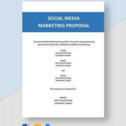 Magnificent Social Media Proposal Templates Free Word Format Download Lorene Width