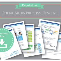 Splendid Easy To Use Social Media Proposal Template Win Clients Marketing Templates Services Strategy