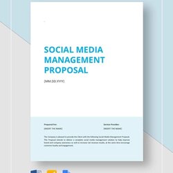 Admirable Social Media Proposal Templates Free Word Format Download Template Management Business Examples