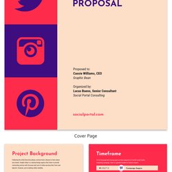 Sublime Social Media Consulting Proposal Template Vintage Proposals