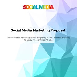 Social Media Marketing Proposal Template Digital