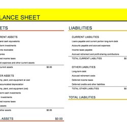 Eminent Free Balance Sheet Templates Examples Template Lab