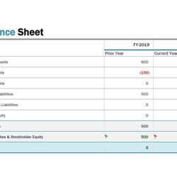 Simple Balance Sheet Templates Examples Template