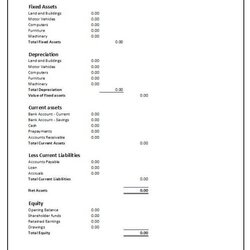 Capital Balance Sheet Template Business Accounting Basics Excel Statement Financial Equity Company