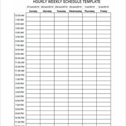 Capital Hours Schedule Templates Doc Excel Hour Template Printable Weekly Calendar Hourly Planner Daily Time