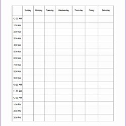 Superlative Excel Hour Schedule Template Templates Format Hours Hourly Word Weekly Via New Free Of