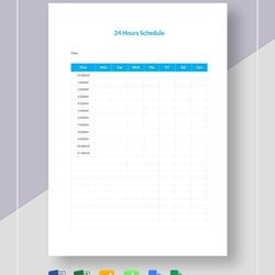 Series Panel Schedule Template Word Apple Pages Quality