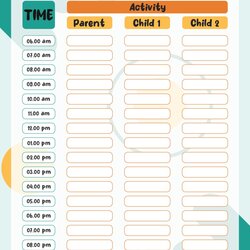 Out Of This World Hour Day Book Free Download Hours Single Flat Icon Daily Schedule Template Printable