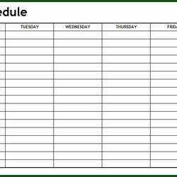 Weekly Schedule Template With Hours Excel Templates Resume