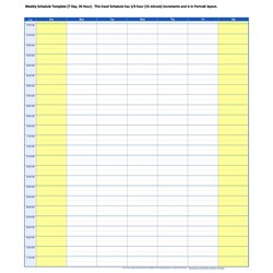 Exceptional Excel Hour Schedule Template Database Weekly Source Scaled